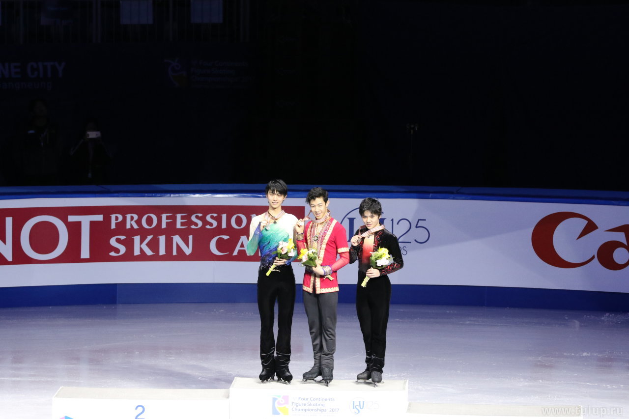 Your medalists: Yuzuru Hanyu, Nathan Chen, Shoma Uno